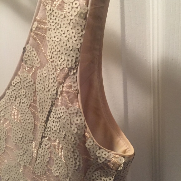 💃Nude/Cream with sequined bodice. Beautifully understated and pretty. 💜 - Picture 3 of 8